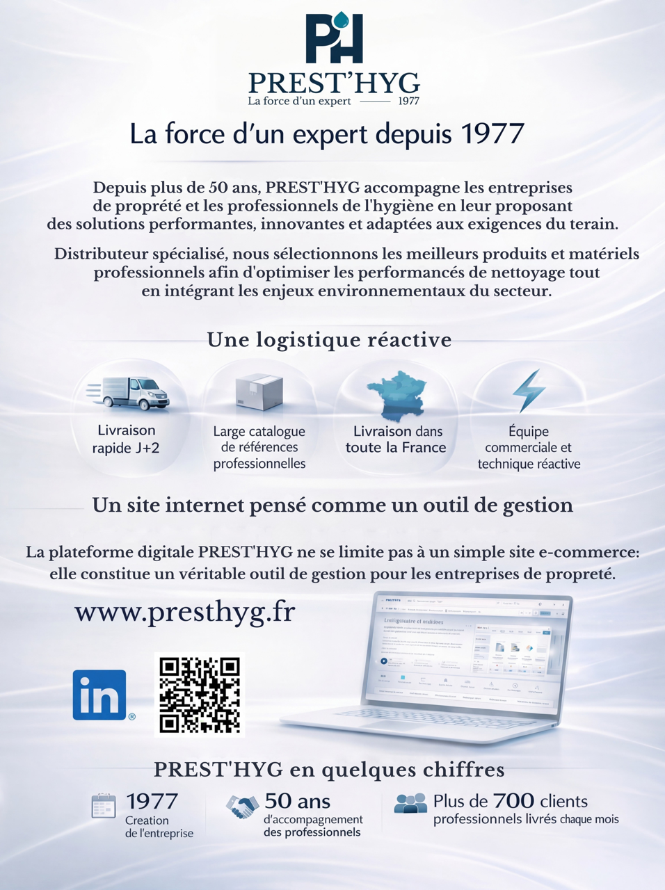 Prest'hyg la force d'un expert depuis 1977